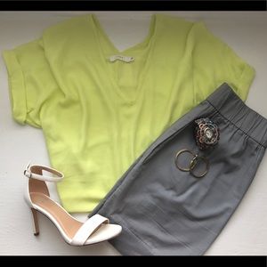 LUSH | Neon Yellow Blouse | $6